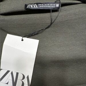 ZARA Body-Con Maxi dress in Olive